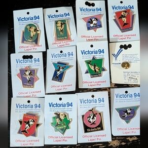 Victoria 94 Commonwealth Games Lapel Pins